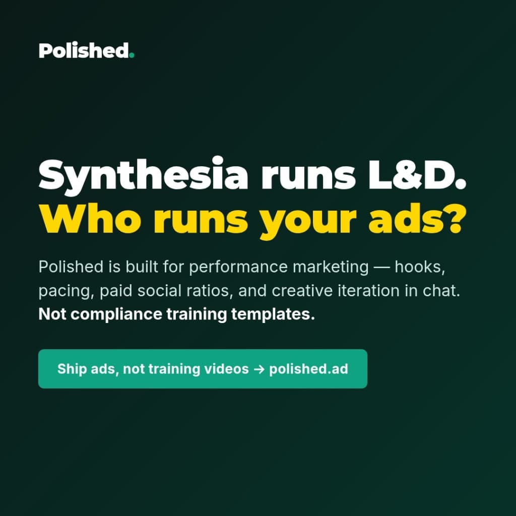 رسم بياني بلمحة سريعة لـ Polished مقابل Synthesia